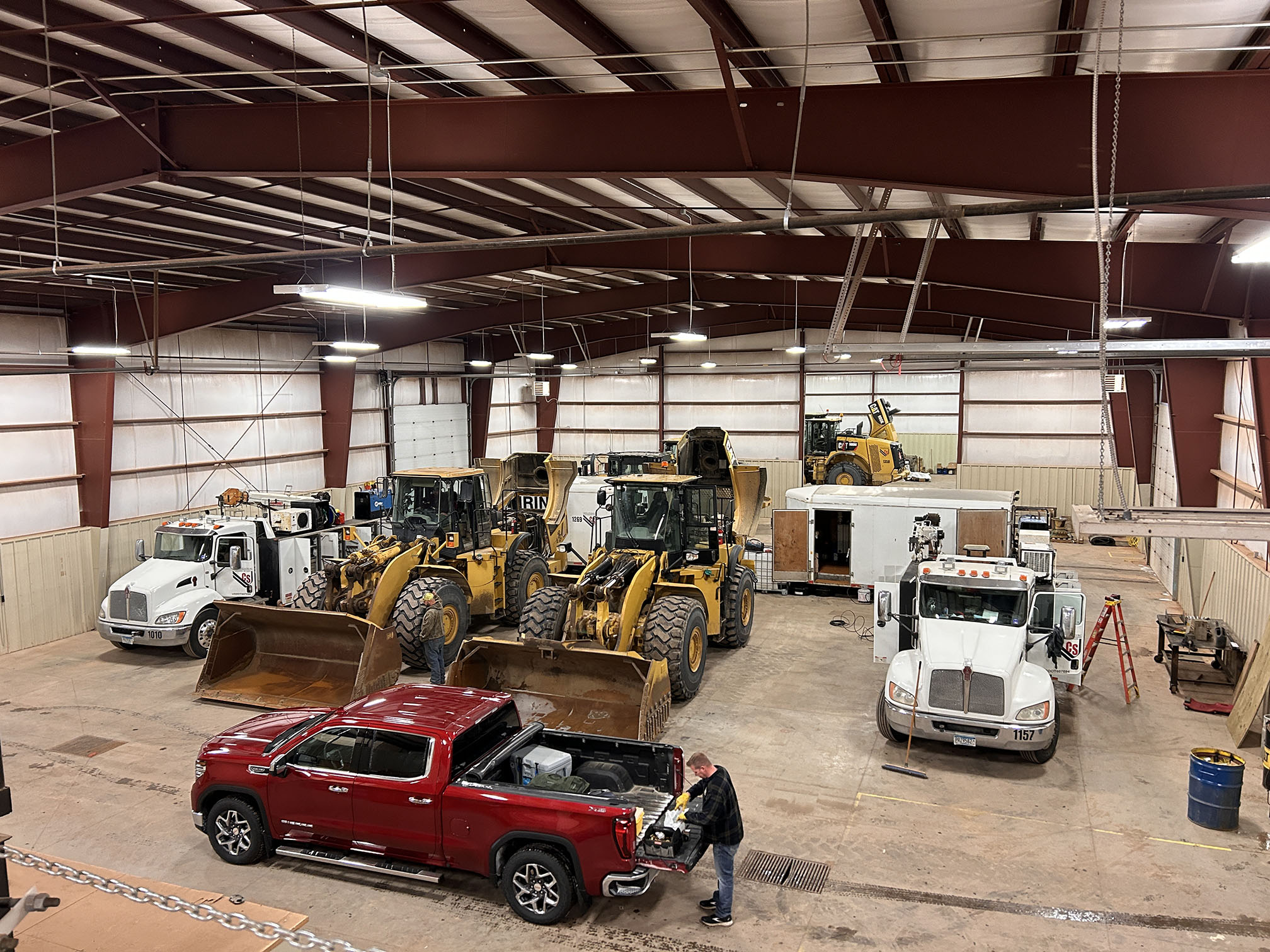 central specialties interior building with equipment in watford city nd