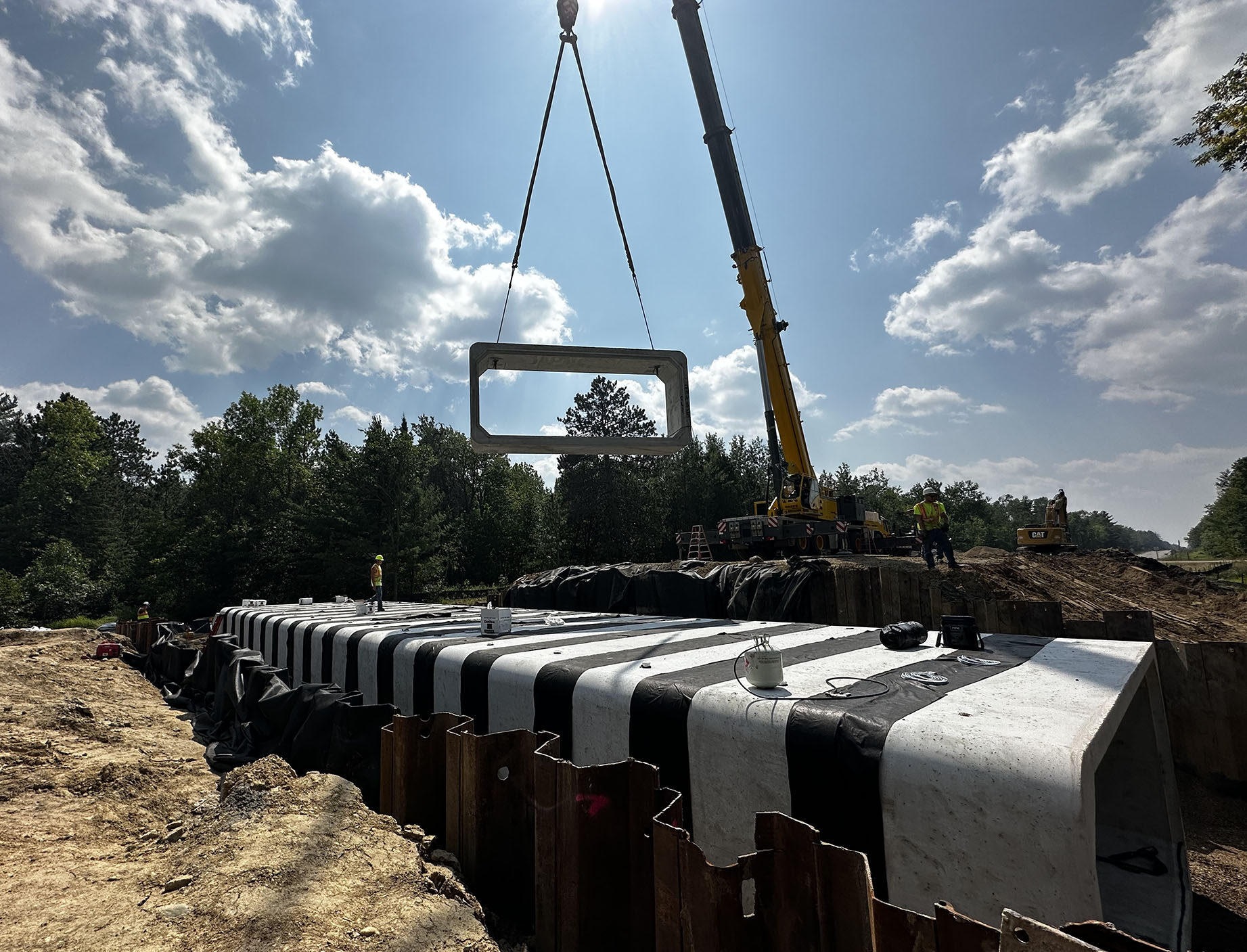 csi crew works on bridge project