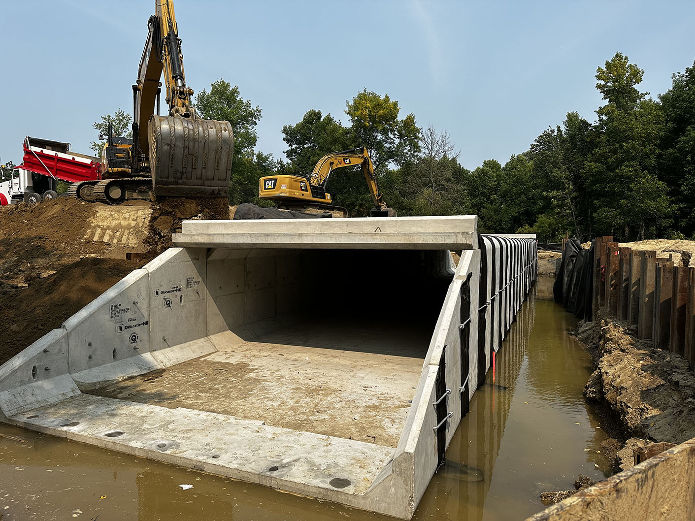 csi crew works on bridge project